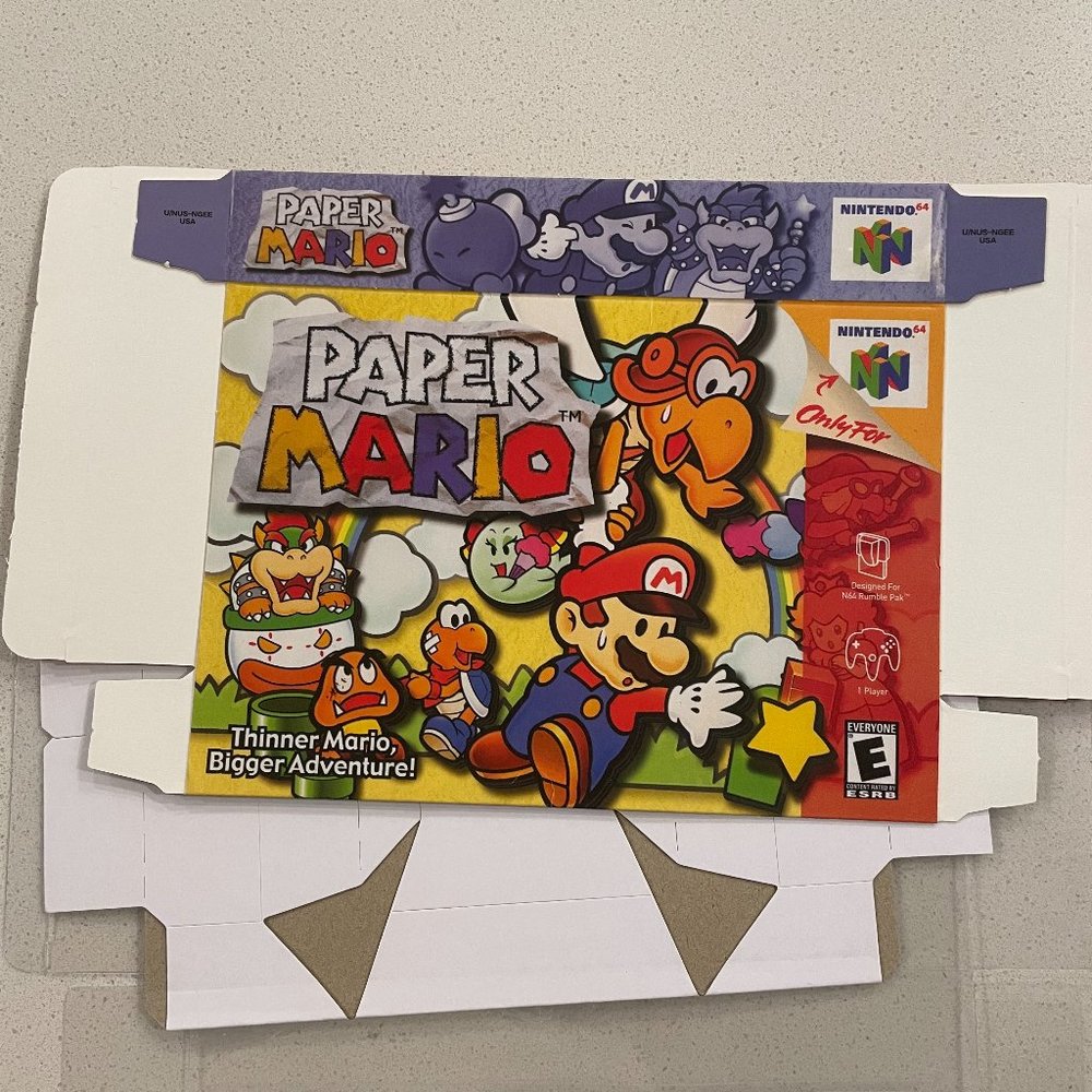 Paper Mario (NINTENDO 64 N64) Box Only